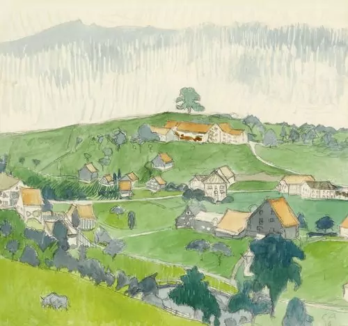 CUNO AMIET — Landschaft bei Oschwand. 1936. — Koller Auktionen