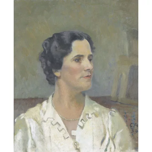 Cuno Amiet — Brustbildnis der Gertrud Séchaud.