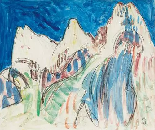 CUNO AMIET — Blick auf das Massiv der Gummfluh. 1923. — Koller Auktionen