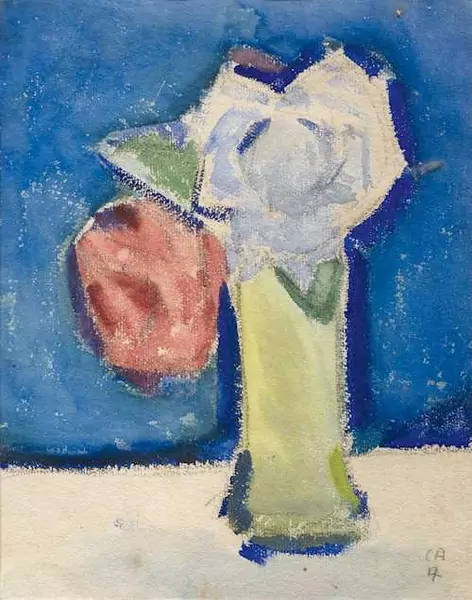 CUNO AMIET — Still life with roses in a vase. 1917. — Koller Auktionen