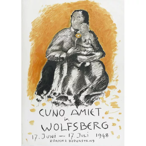 Cuno Amiet — "Cuno Amiet im Wolfsberg 1948".