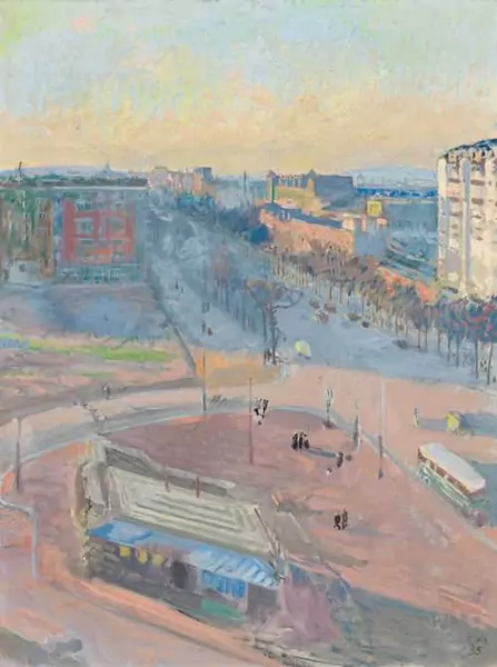 CUNO AMIET — Boulevard Brune. (Parisian street scene). 1935. — Koller Auktionen
