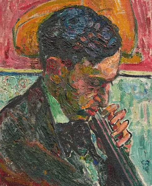CUNO AMIET — The cello player (Hans Münch). 1916. — Koller Auktionen