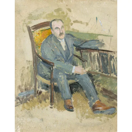 Cuno Amiet — Porträtstudie.