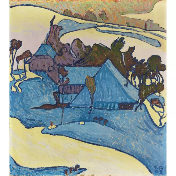 Cuno Amiet — Winterlandschaft — Galerie Kornfeld