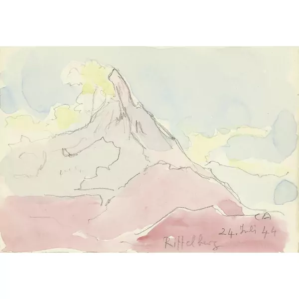 Cuno Amiet — Matterhorn in Wolken — Galerie Kornfeld