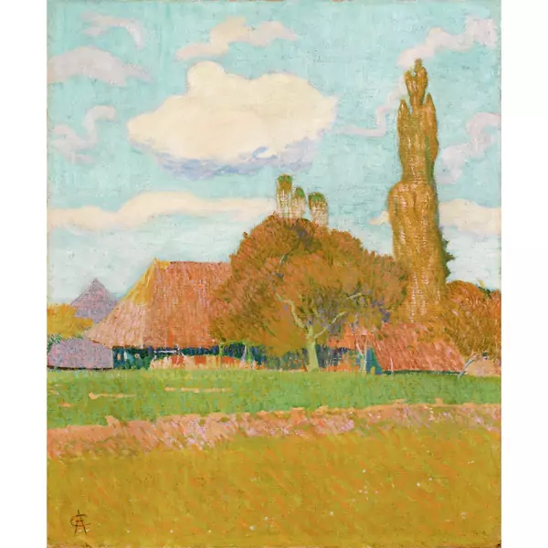 Cuno Amiet — Landschaft bei Hellsau — Galerie Kornfeld