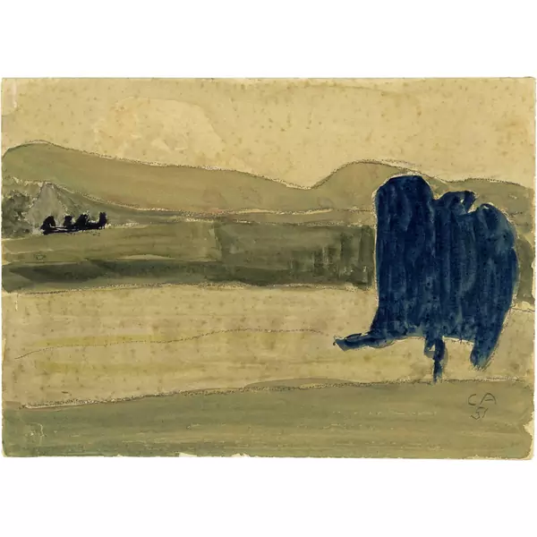 Cuno Amiet — Landschaft bei Oschwand — Galerie Kornfeld