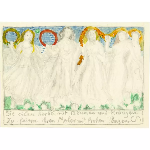 Cuno Amiet — Entwurf einer Postkarte — Galerie Kornfeld