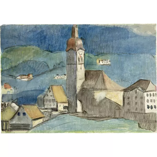 Cuno Amiet — Ansicht von Speicher AR — Galerie Kornfeld