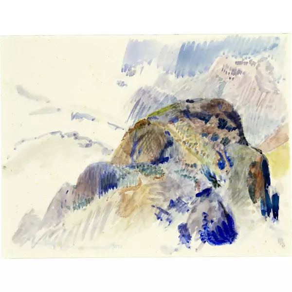Cuno Amiet — Riffelberg bei Zermatt (Studie) — Galerie Kornfeld