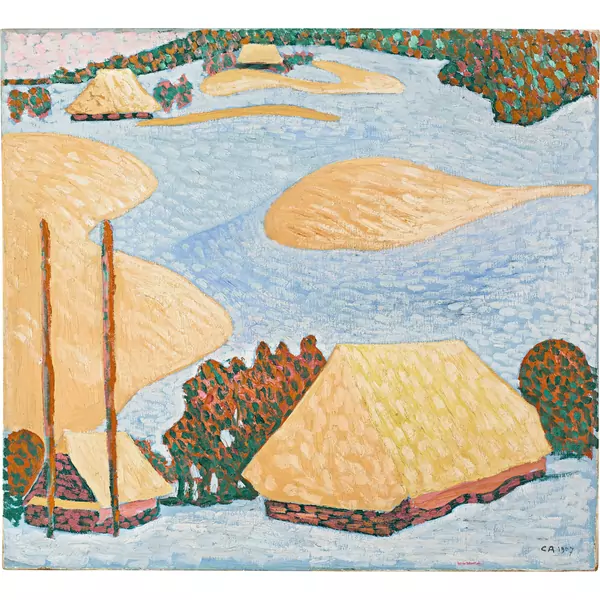 Cuno Amiet — Abendsonne im Winter — Galerie Kornfeld