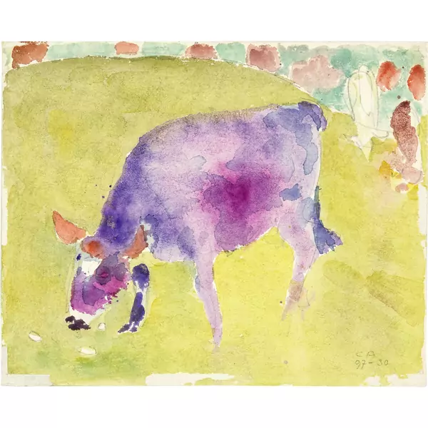 Cuno Amiet — Das violette Kalb — Galerie Kornfeld