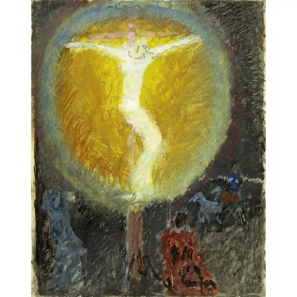 Cuno Amiet — Kreuzigung mit gelbem Strahlenkranz — Galerie Kornfeld