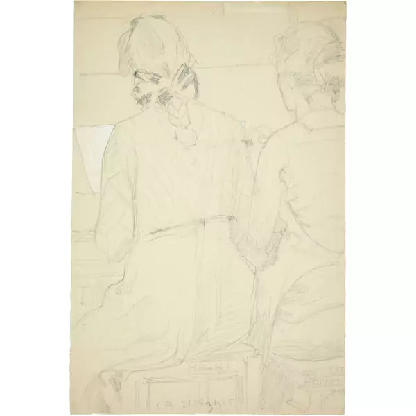 Cuno Amiet — Hanni und Annel am Klavier — Galerie Kornfeld