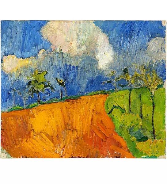 Cuno Amiet — Das orange Feld — Galerie Kornfeld