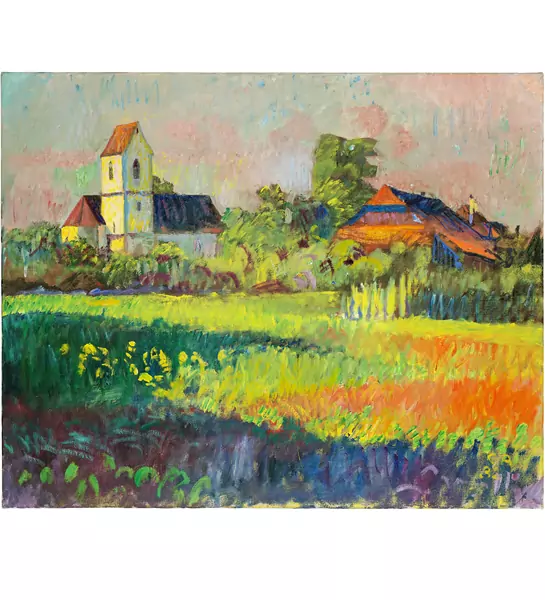 Cuno Amiet — Kirche Seeberg — Galerie Kornfeld