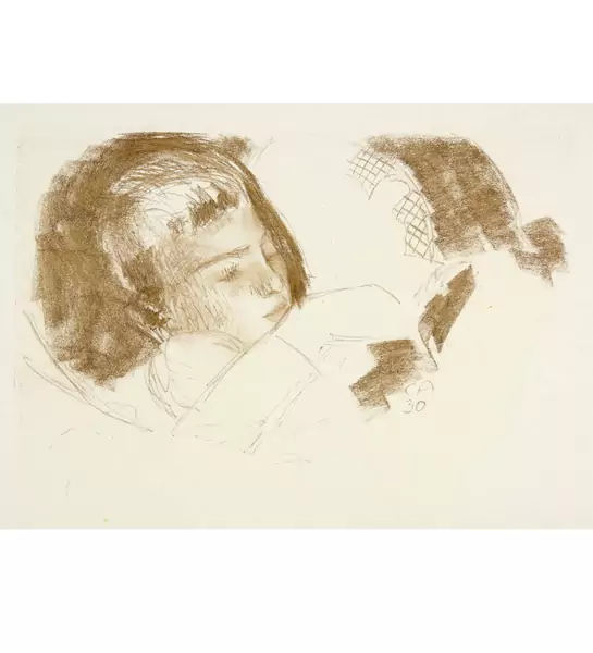 Cuno Amiet — Knabe beim Lesen — Galerie Kornfeld