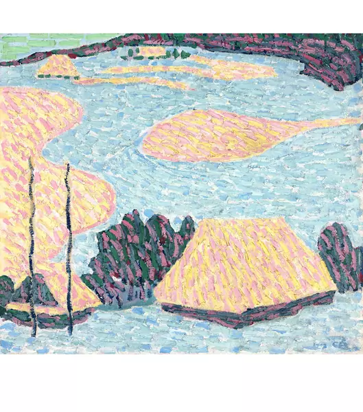 Cuno Amiet — Abendsonne im Winter — Galerie Kornfeld