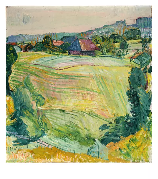 Cuno Amiet — Sommerlandschaft Oschwand — Galerie Kornfeld