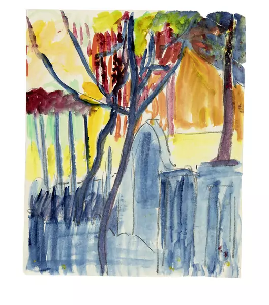 Cuno Amiet — Am Gartentor — Galerie Kornfeld