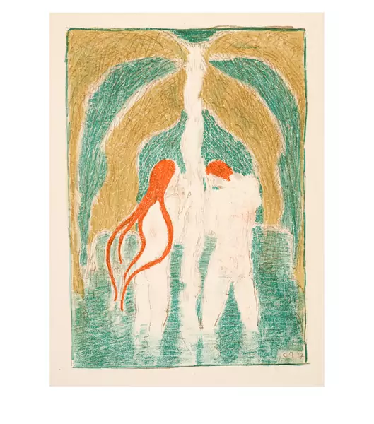 Cuno Amiet — Der Jungbrunnen. - Die Freude. - Liegender Frauenakt — Galerie Kornfeld