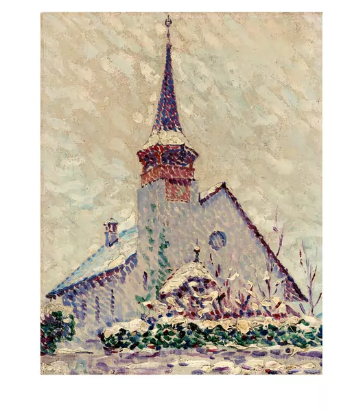 Cuno Amiet — Kirche im Winter — Galerie Kornfeld