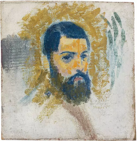 Cuno Amiet — Selbstbildnis um 1895 — Galerie Kornfeld