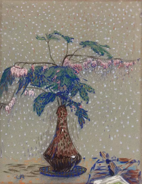 Cuno Amiet — Blumen in Vase (Frauenherzen) — Galerie Kornfeld