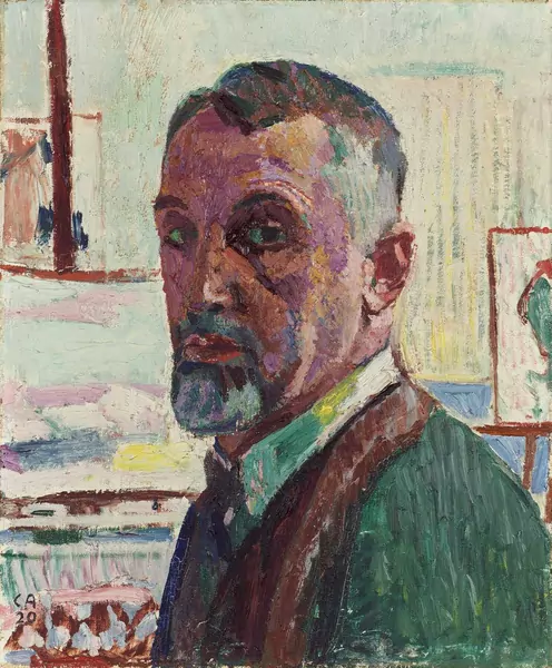 Cuno Amiet — Selbstbildnis im Atelier — Galerie Kornfeld