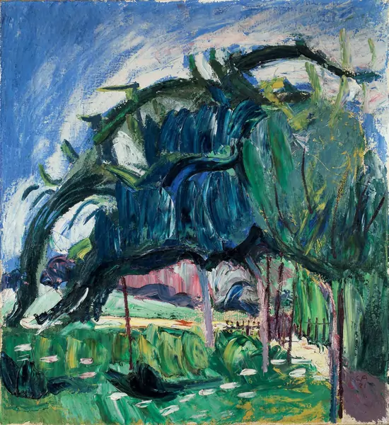 Cuno Amiet — Blaue Landschaft — Galerie Kornfeld