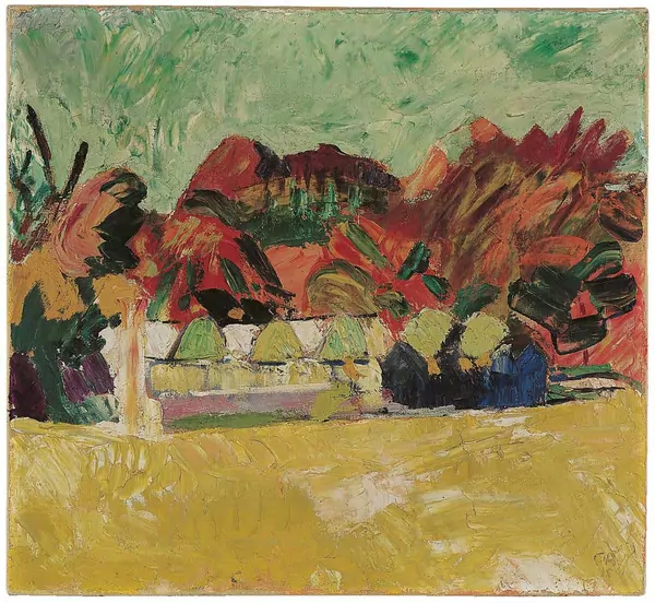 Cuno Amiet — Landschaft auf der Oschwand — Galerie Kornfeld