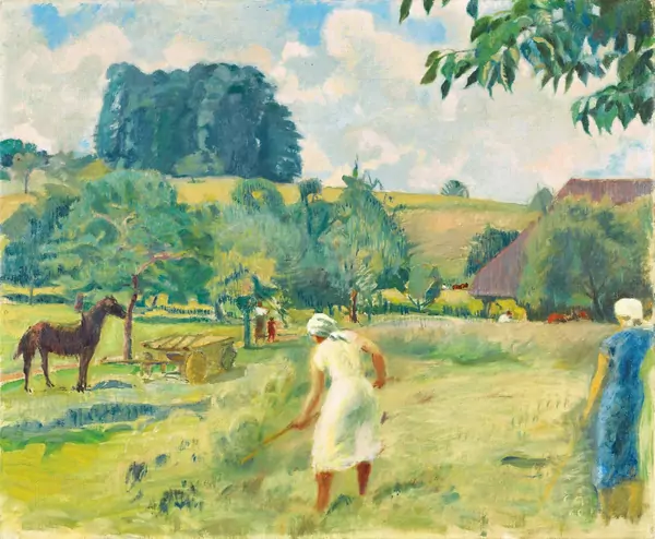 Cuno Amiet — Heuernte auf der Oschwand — Galerie Kornfeld