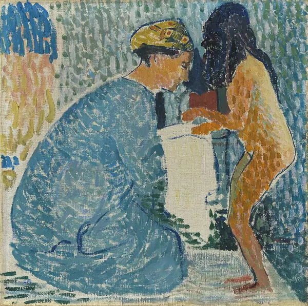Cuno Amiet — Studie zu: Die Toilette — Galerie Kornfeld