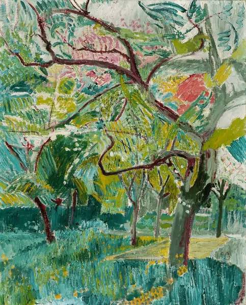 Cuno Amiet — Baumgarten – Garten auf der Oschwand — Galerie Kornfeld