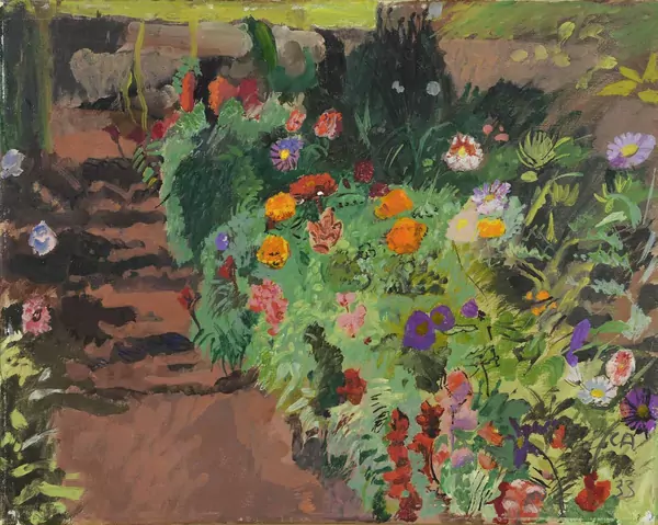 Cuno Amiet — Gartenpartie auf der Oschwand — Galerie Kornfeld
