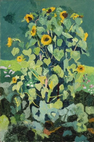 Cuno Amiet — Sonnenblumen, 1941