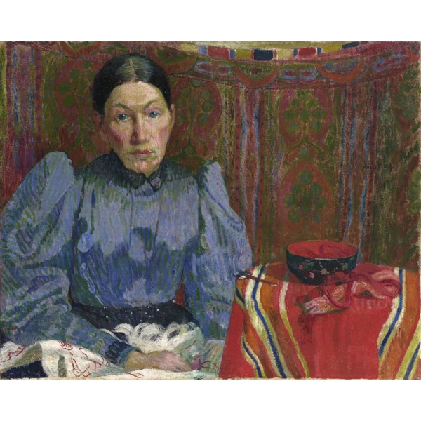 Cuno Amiet — BILDNIS EMILIE AMIET-BAER, 1894 PORTRAIT OF EMILIE AMIET-BAER, 1894