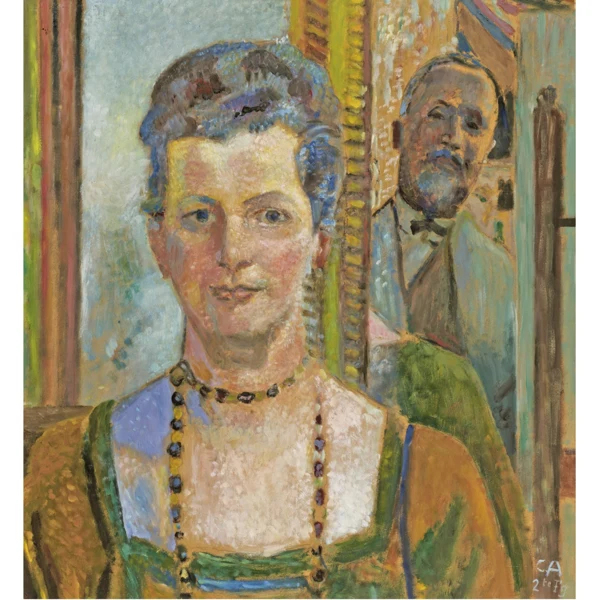 Cuno Amiet — SELBSTBILDNIS MIT GATTINSELF PORTRAIT WITH WIFE