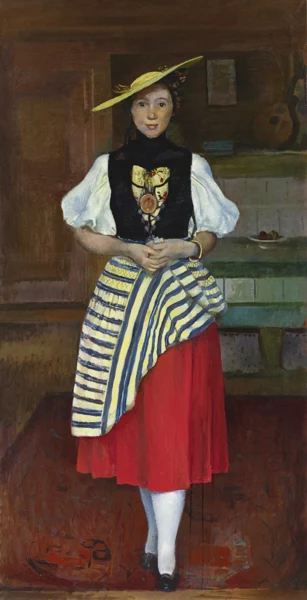 Cuno Amiet — Junge Frau in Tracht, 1936
