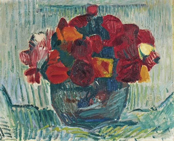 Cuno Amiet — Vase mit Blumenstrauss, 1920