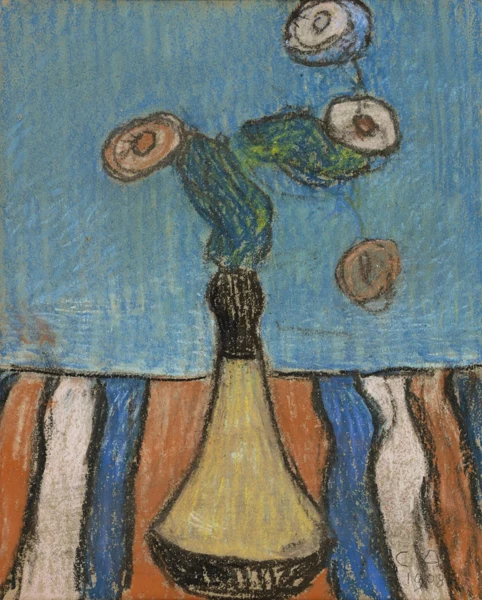 Cuno Amiet — Blumen in Vase, 1908