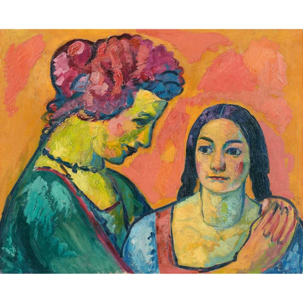Cuno Amiet — MUTTER MIT TOCHTER, 1913MOTHER WITH DAUGHTER, 1913