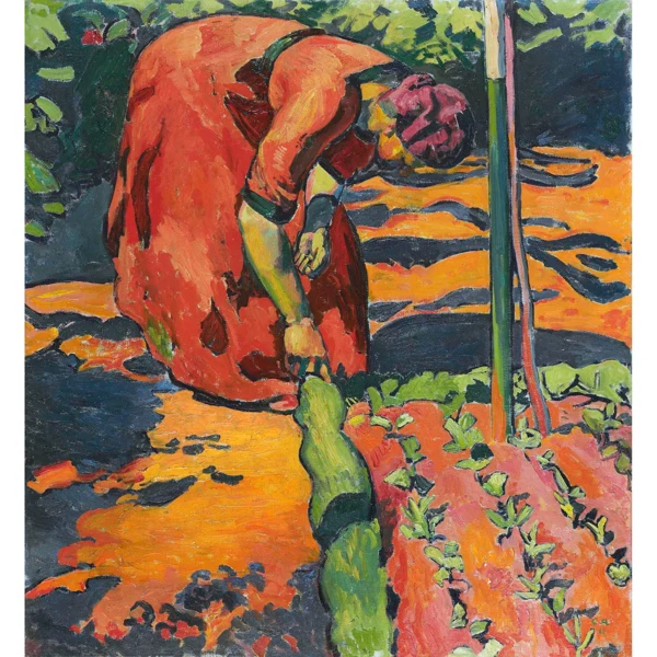 Cuno Amiet — FRAU IM GARTEN, 1911 WOMAN IN THE GARDEN, 1911