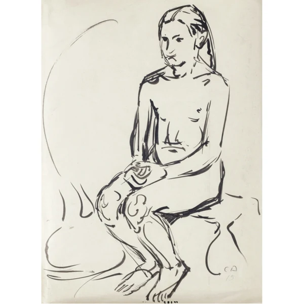 Cuno Amiet — SITZENDES MÄDCHEN, 1915SITTING GIRL, 1915