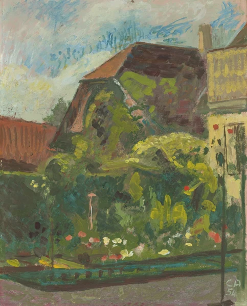 Cuno Amiet — Gartenlandschaft (Oschwand), 1954