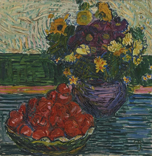 Cuno Amiet — Blumen und Äpfel, 1909