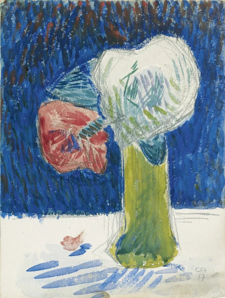Cuno Amiet — BLUMEN IN VASE, 1917FLOWERS IN A VASE, 1917