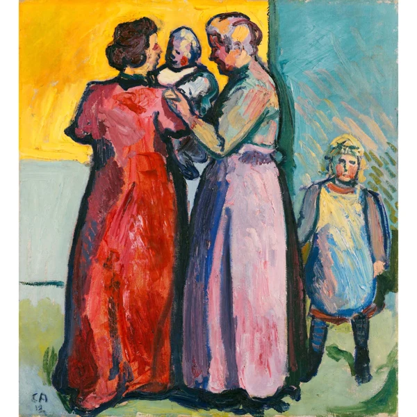 Cuno Amiet — FRAUEN MIT KINDERN, 1912 WOMEN WITH CHILDREN, 1912