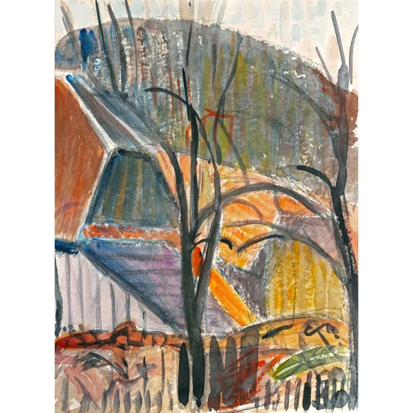 Cuno Amiet — HÄUSERGRUPPE, 1950 GROUP OF HOUSES, 1950